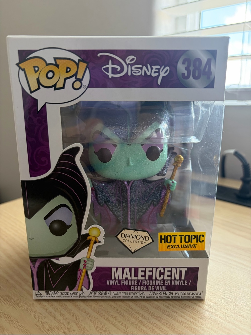 Disney Maleficent Diamond Collection Figure in Green, Purple & Gold